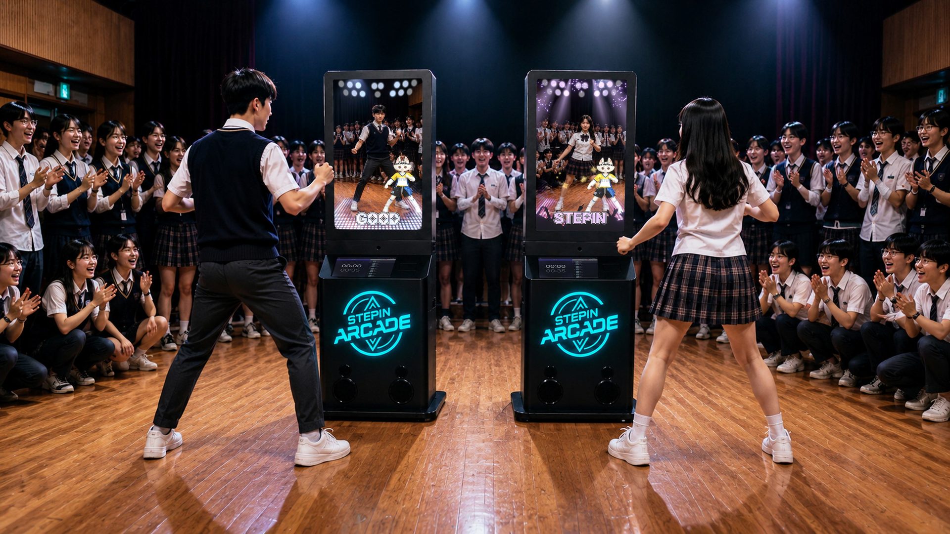 STEPIN ARCADE on stage